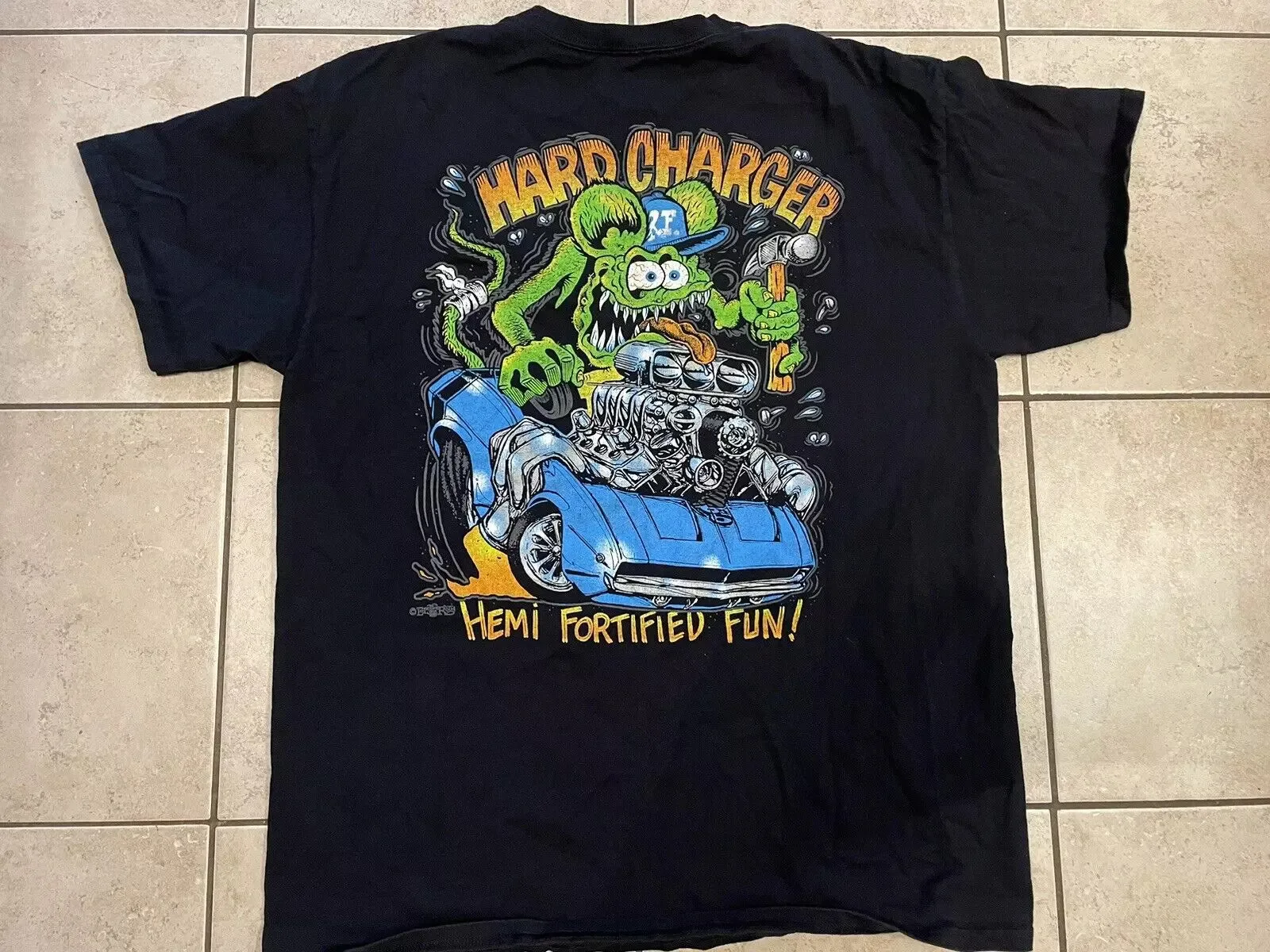 

Ed Roth Rat Fink For Fan Черная футболка S 2345XL HH34