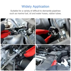 Angled Fuel Vacuum Line Tube Hose Remover Repair Tool Durable Separator Pliers Pipe Auto Tubing Pipe Separator Pliers