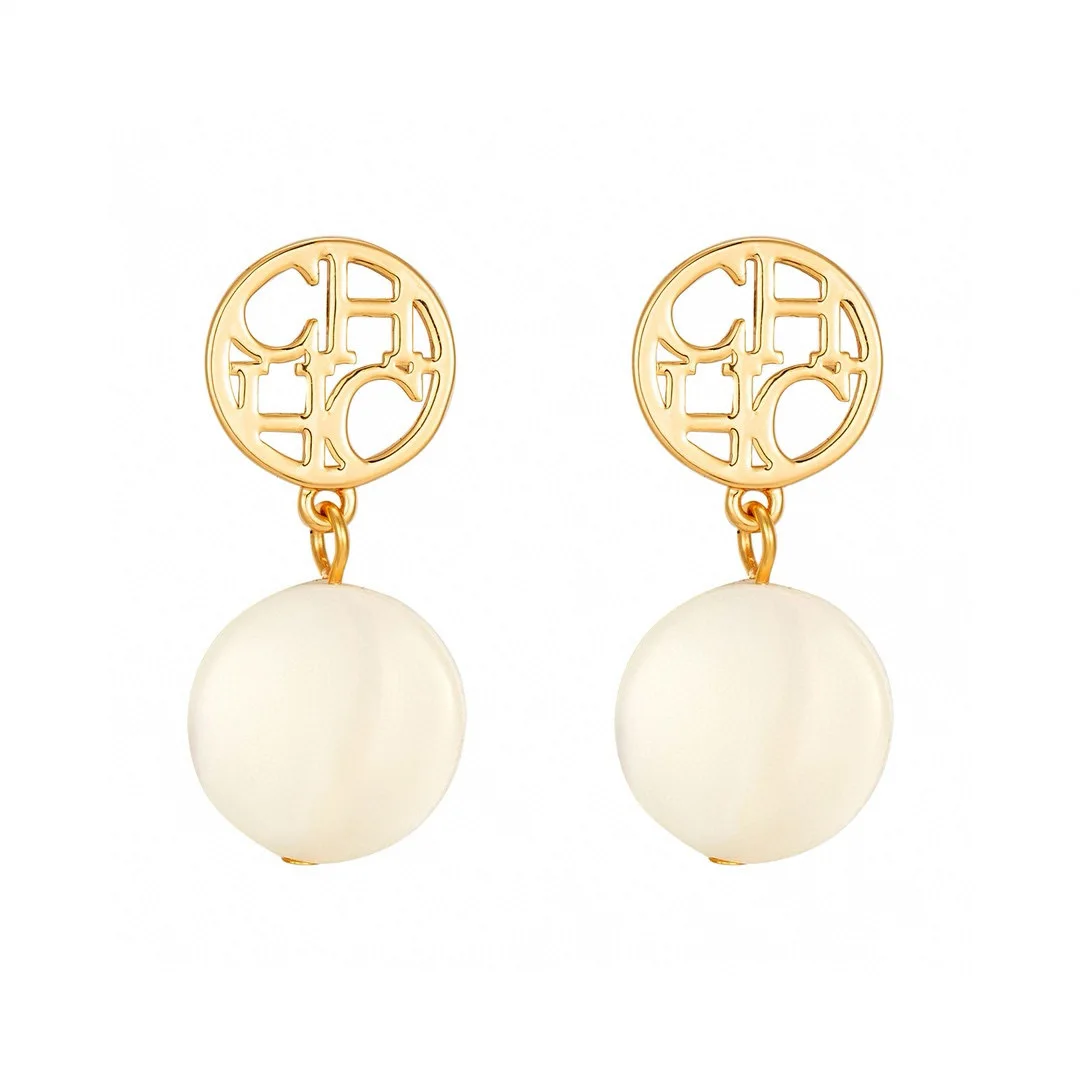 

CHHC 2026 Жемчужные серьги для женщин: элегантный набор из пусет и висячих серег с пресноводным жемчугом, изящное ювелирное украшение, подарок