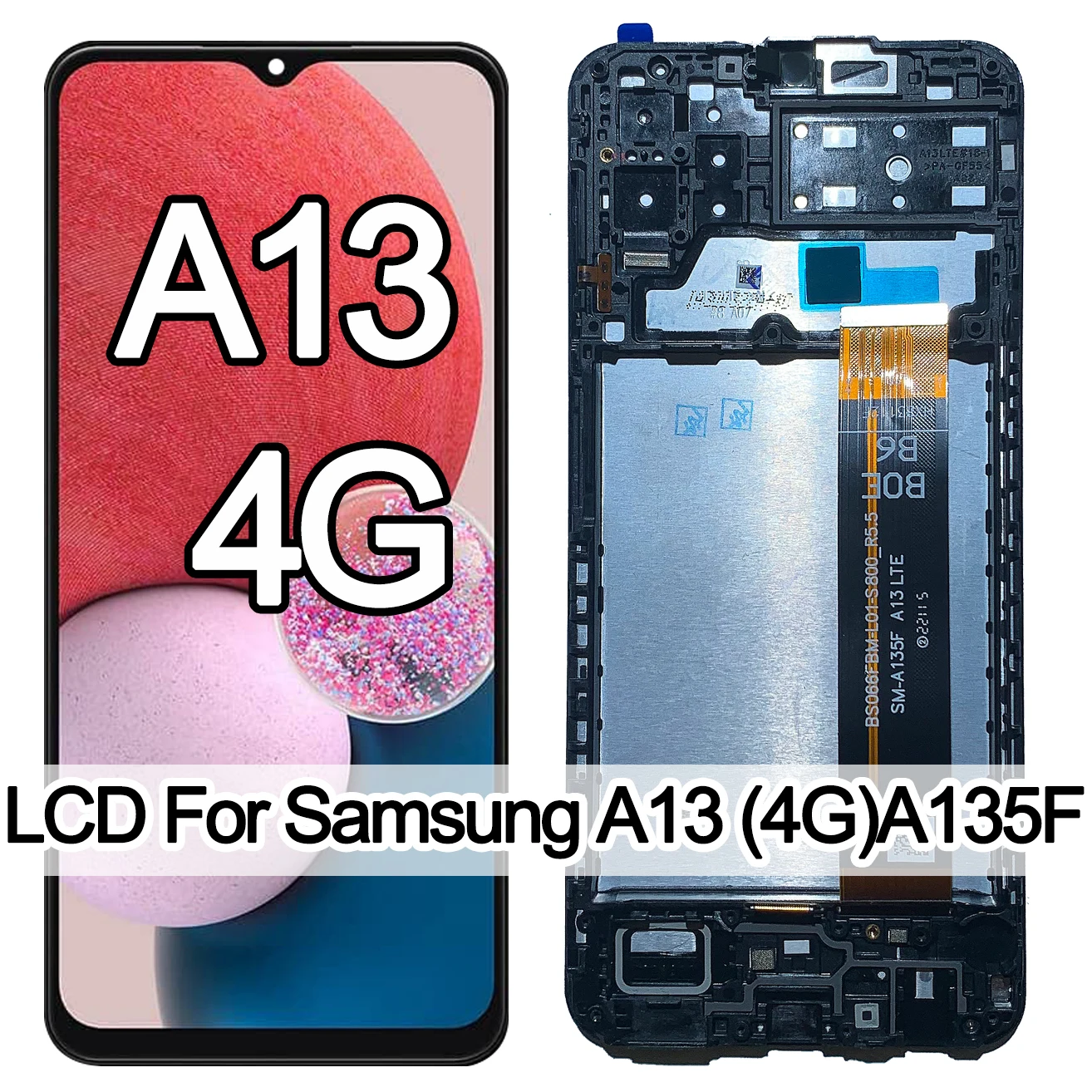 

AAA 6.6" LCD For Samsung Galaxy A13 4G LCD Display Touch Screen Digitizer Assembly Replacement For Samsung A13 LTE A135F A135B