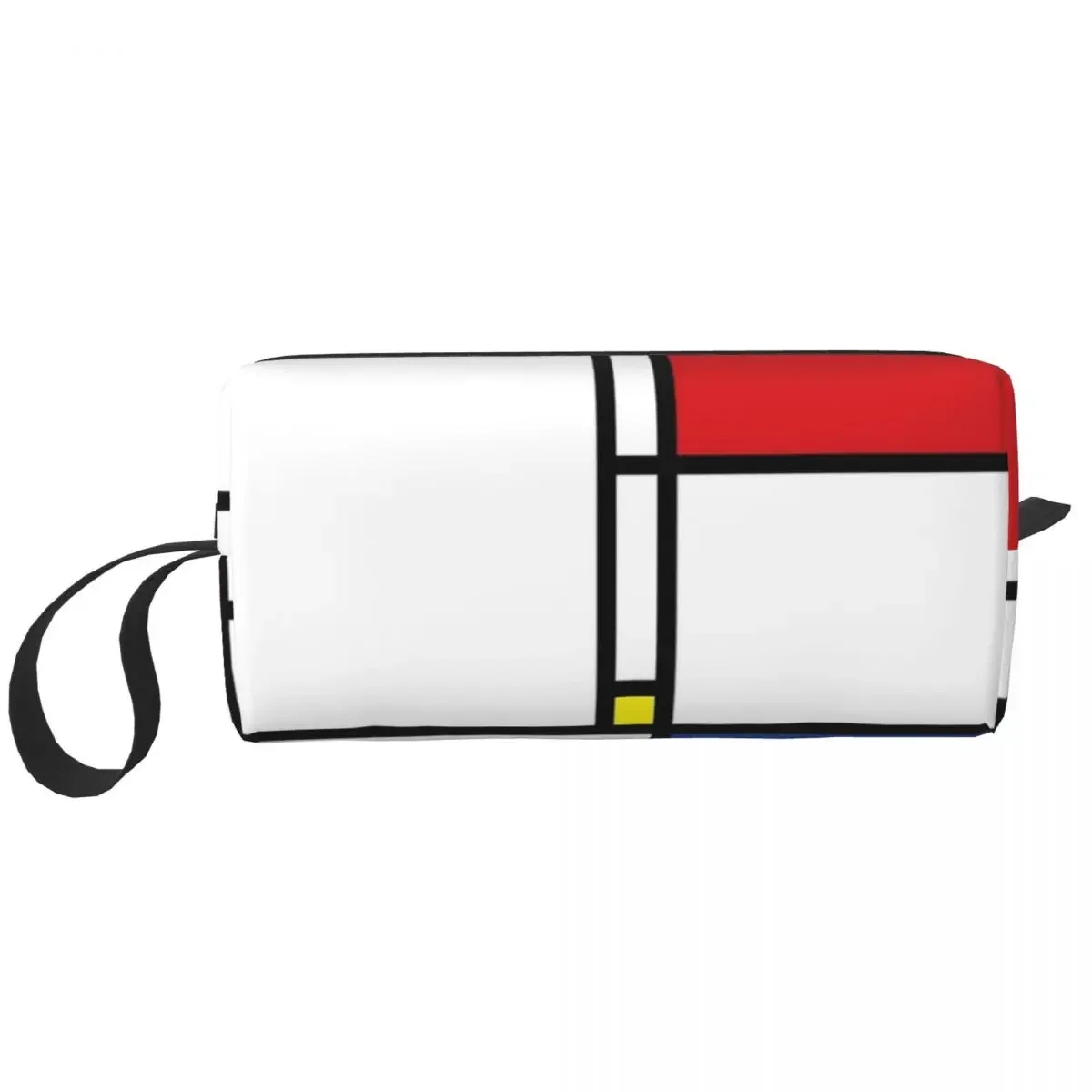 Mondrian Minimalist De Stijl Modern Art I.I Fatfatin Makeup Bag Toiletry Cosmetic Bag for Women Beauty Travel Pencil Case