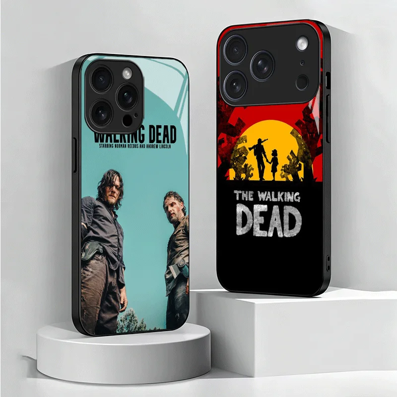 The Walking Deads Tempered Glass Phone Case for Samsung Galaxy A17 A16 A15 A14 A13 A57 A56 A55 A54 A53 A37 A36 A35 A34 A33 A26 A
