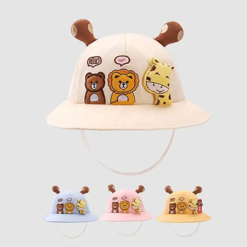 

Newborn Children Infant Toddler Spring And Autumn Style Outdoor Cap Fisherman Hat For Baby Girl Boy Sun Protection Bucket