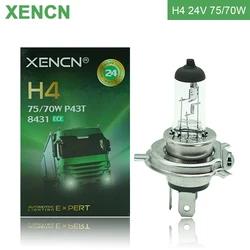 XENCN H4 HB2 9003 오리지널 할로겐 전구, 오프로드 표준 조명 트럭 헤드라이트, OEM 품질 하이 로우 빔, 쌍, 24V, 75 W, 70W, 3200K
