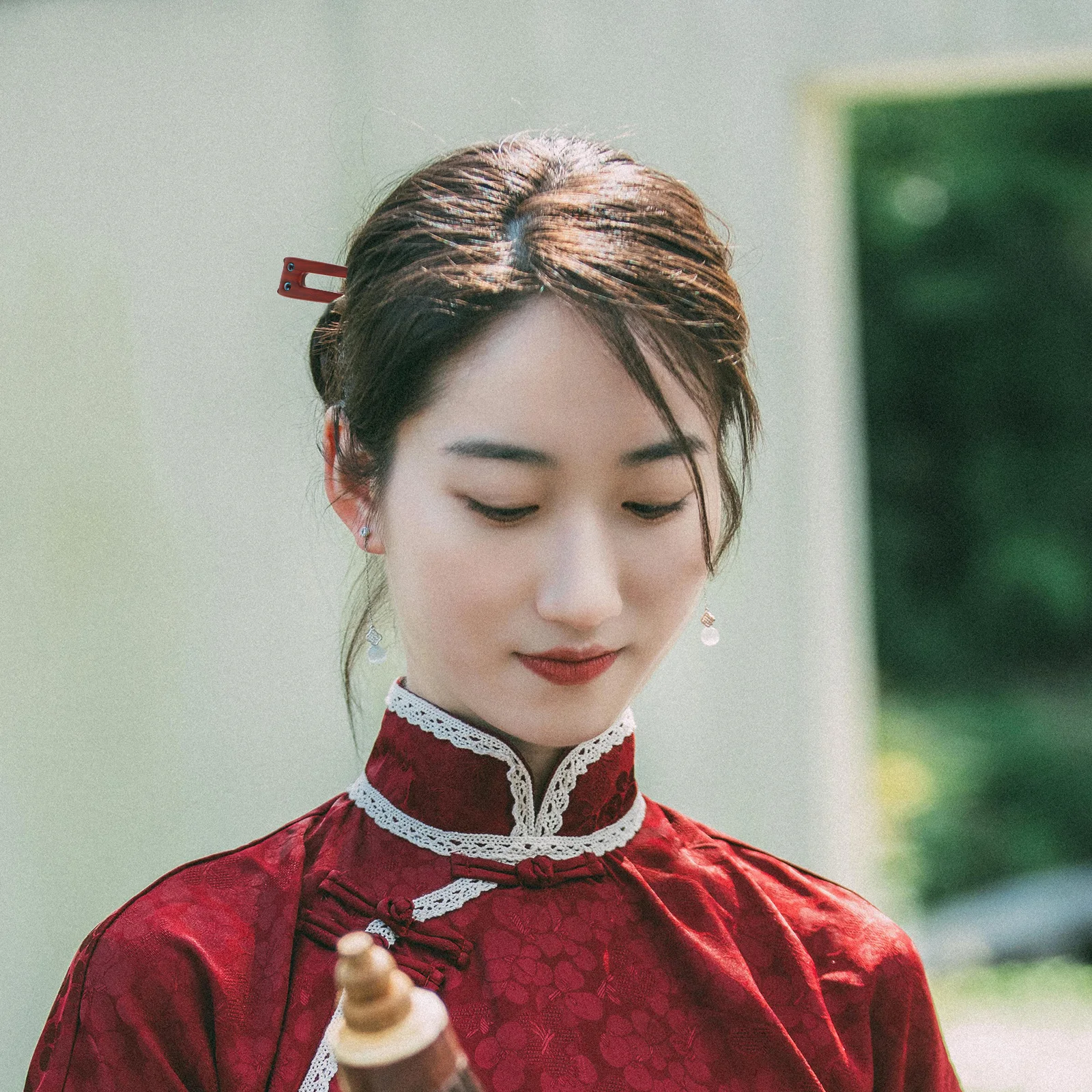 

Cute Cat Wooden Hair Stick Handmade Vintage Hairpin for Women Retro Hair Accessories Asian Style Bun Fork Long-Lasting