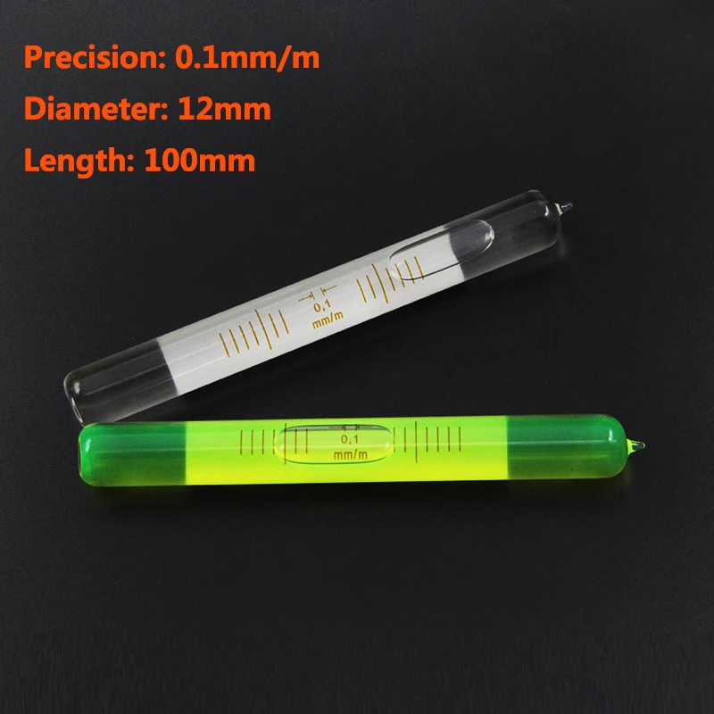 Glass tube type horizontal bubble high-precision level water ruler with an accuracy of 0.1mm/m