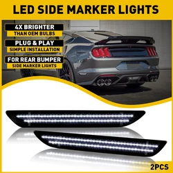 2Pcs LED Side Marker Light for Ford Mustang 2015 2016 2017 2018 2019 2020 2021 GT 50 Limited Edition Shelby GT350 White Red
