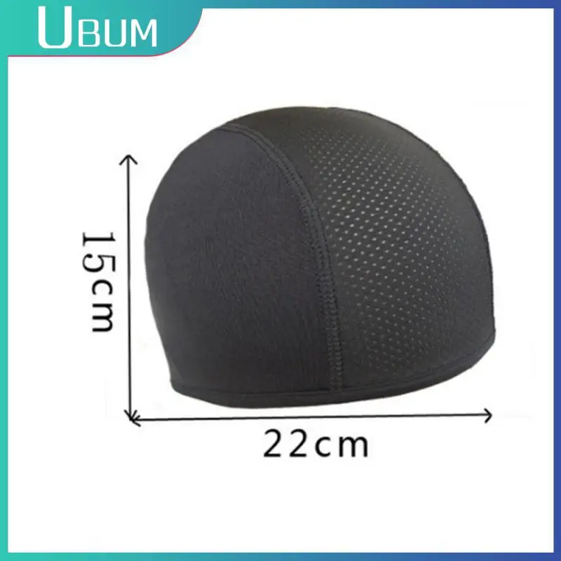 Summer Unisex Quick-drying Dome Hat Motorcycle Bicycle Helmet Breathable Inner Liner Cap Outdoor Balaclava Cycling Cap