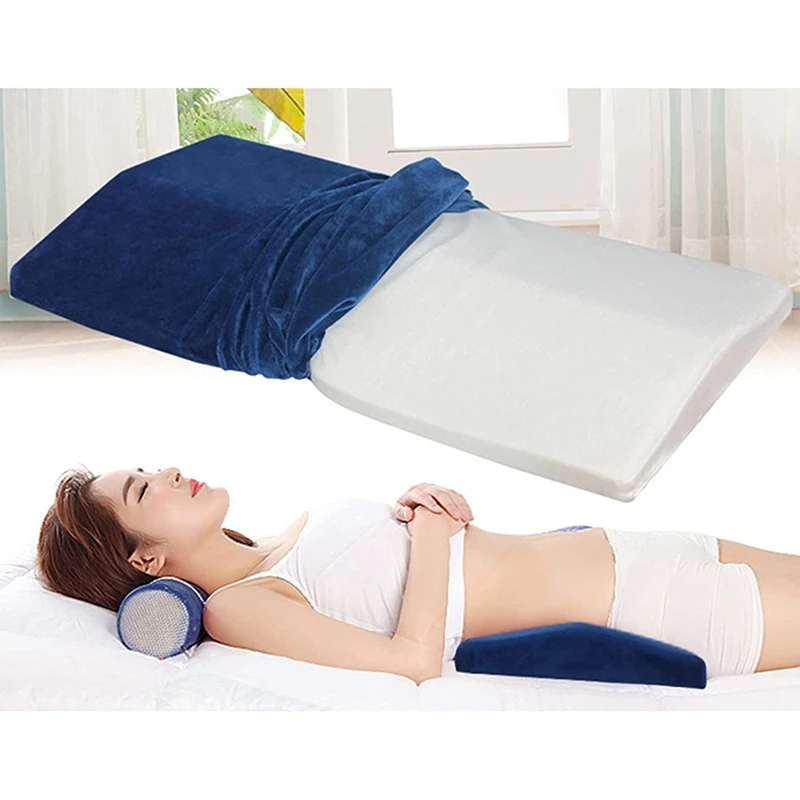 Almohada de soporte Lumbar para dormir en la cama, cojín de soporte de cintura para la parte inferior de la espalda