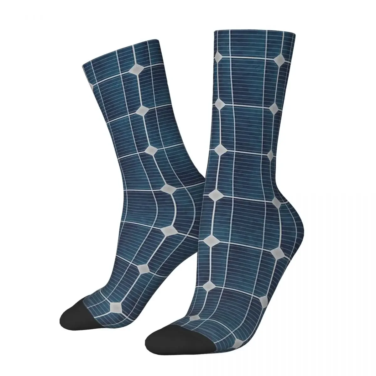 Solar Panel Socks Harajuku Sweat Absorbing Stockings All Season Long Socks Accessories for Unisex Gifts