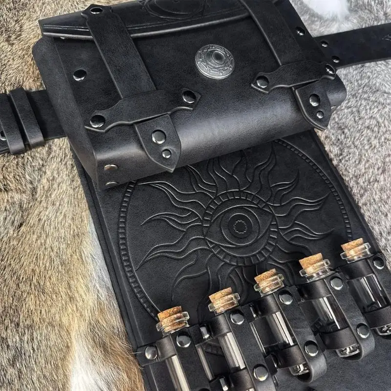 P9FE Alchemist Belt Suit Adjustable Leather Waist Belt Casual Belt