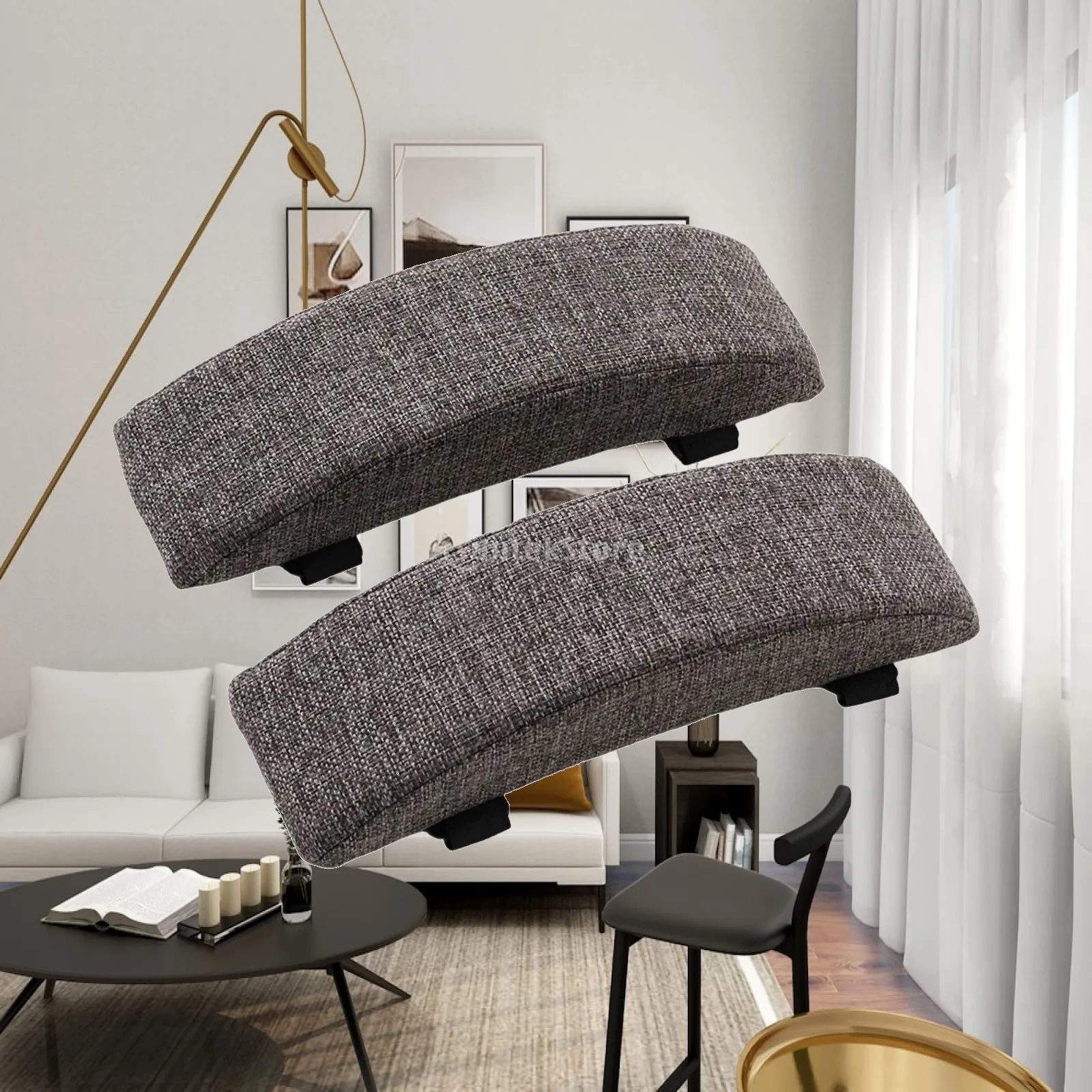 Thick Gaming Chair Armrest Cover High Density Sponge Cushion for Recliners Sofa Comfortable Elbow Pad Home Office Desk Chair
