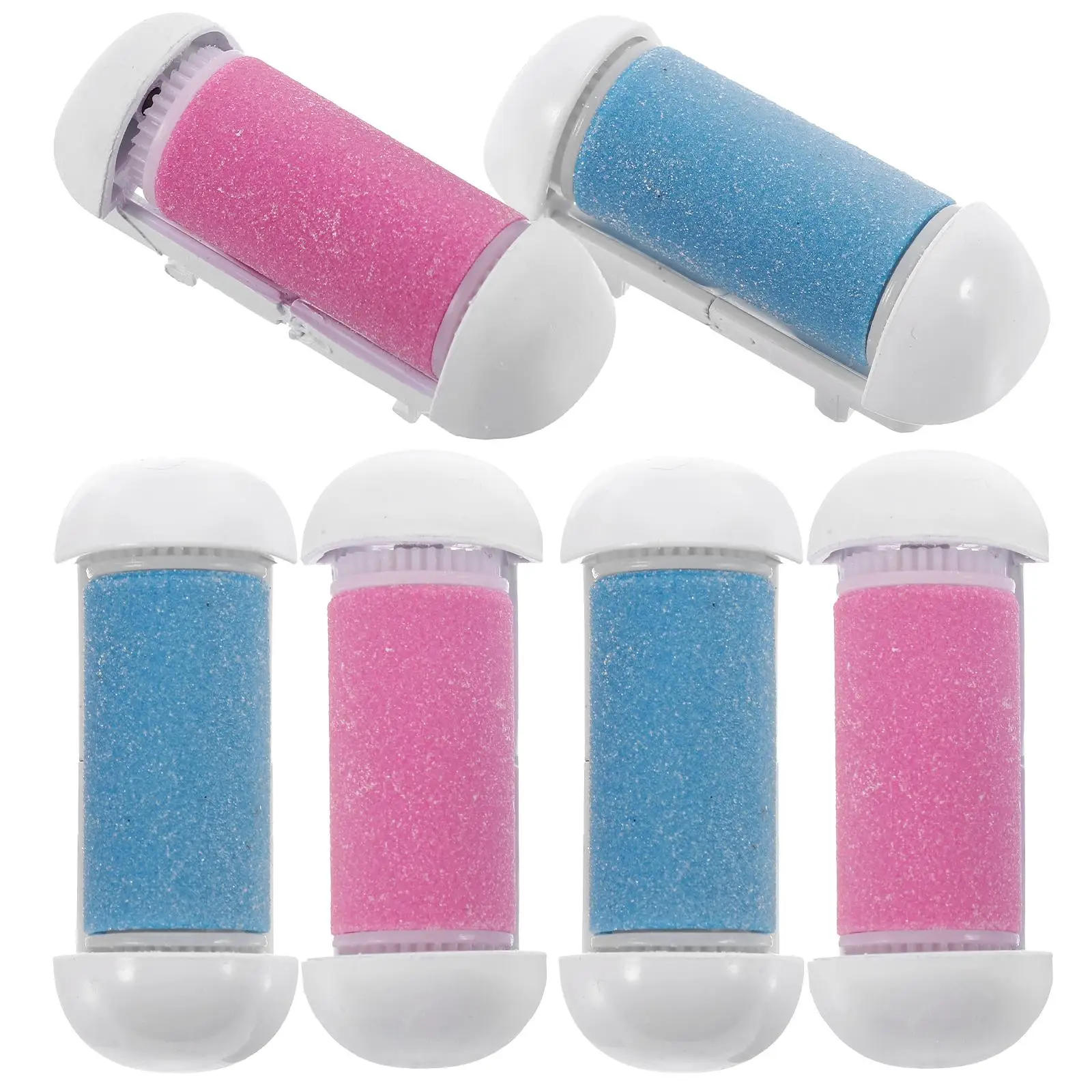

6 Pcs Foot Care Tool Replacement Roller Heads for Callus Remover Tools Dead Skin Grinder Nail File Accessories Foot