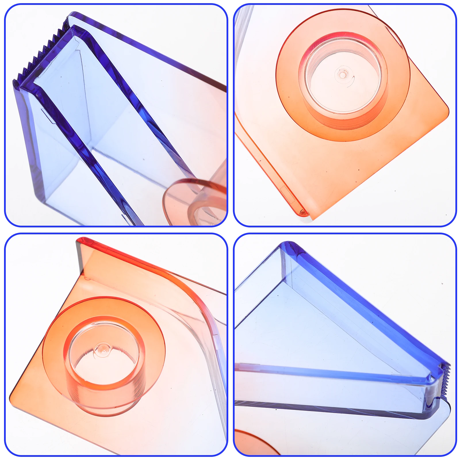 

Elegant Mini Tape Dispenser Easy-Cut Design Portable Sticker Accessory Reusable Tape Cutter Washi Storage Holder Household