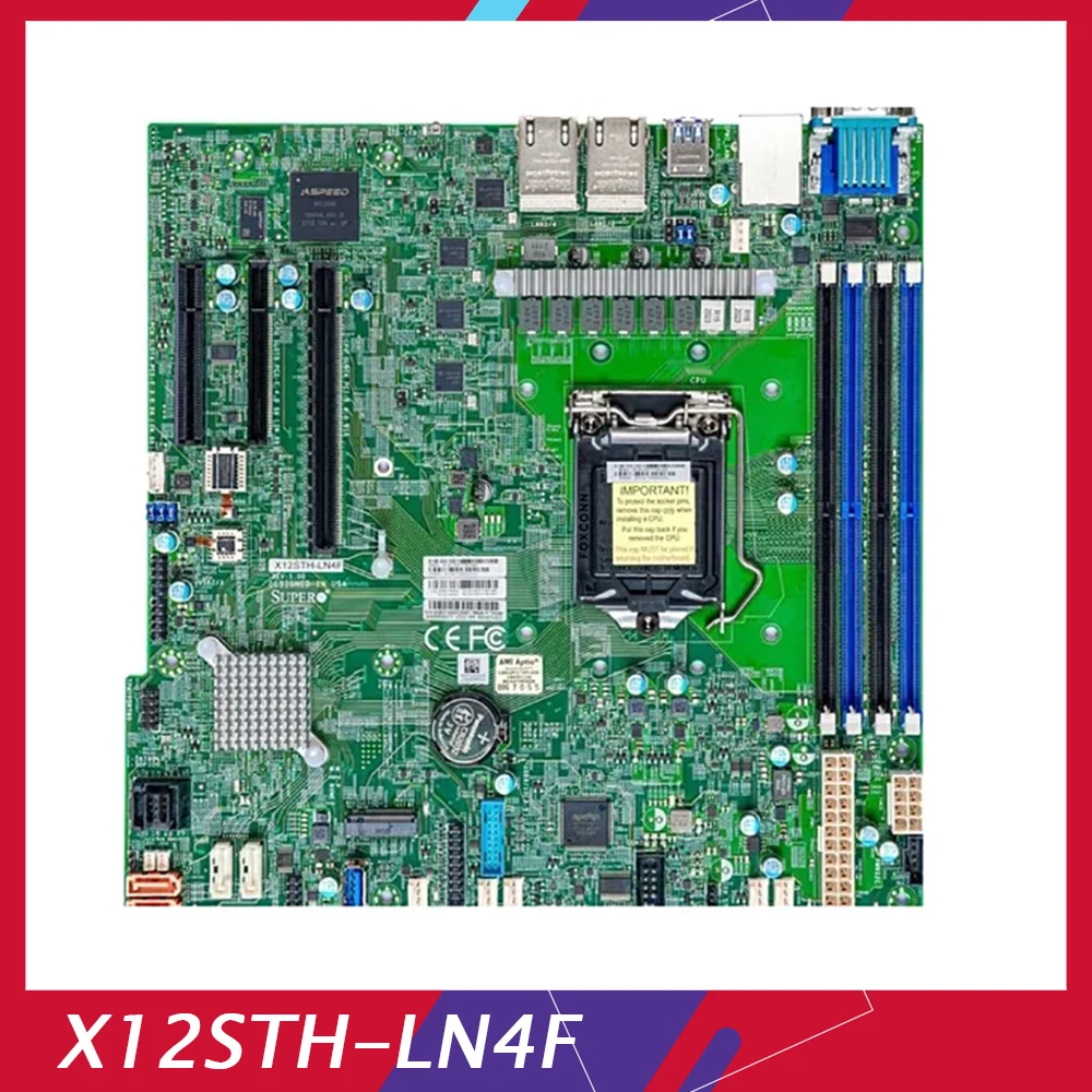 

Original Server Motherboard For Supermicro For X12STH-LN4F C256 Support E-2300 E-2388 Good Quality