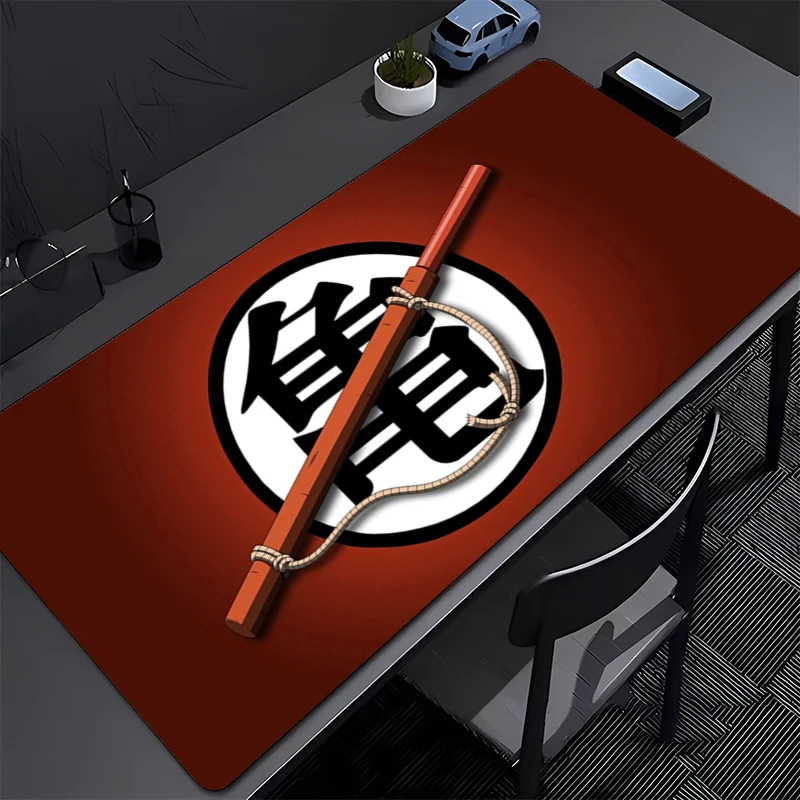Mousepad Dragon Ball เกมคอมพิวเตอร์ Mouse Pad อุปกรณ์เสริมสําหรับเล่นเกมขนาดใหญ่ลื่นการพิมพ์ Deskmat แป้นพิมพ์ Pad PC พรม Mousepad