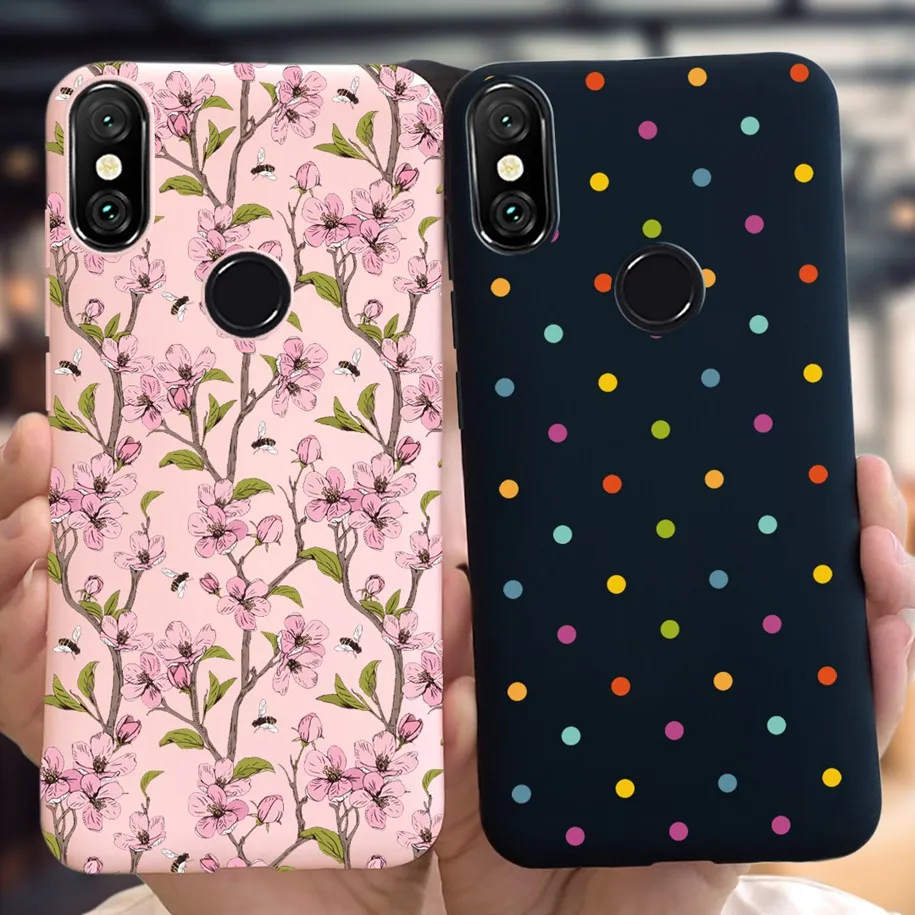 Dành Cho Xiaomi Redmi Note 6 Pro Ốp Lưng Thời Trang Bé Gái Xinh Xắn Sơn Mềm Điện Thoại TPU Dành Cho Nồi Cơm Điện Từ Redmi Note 6 pro Redmi 6 Pro Fundas