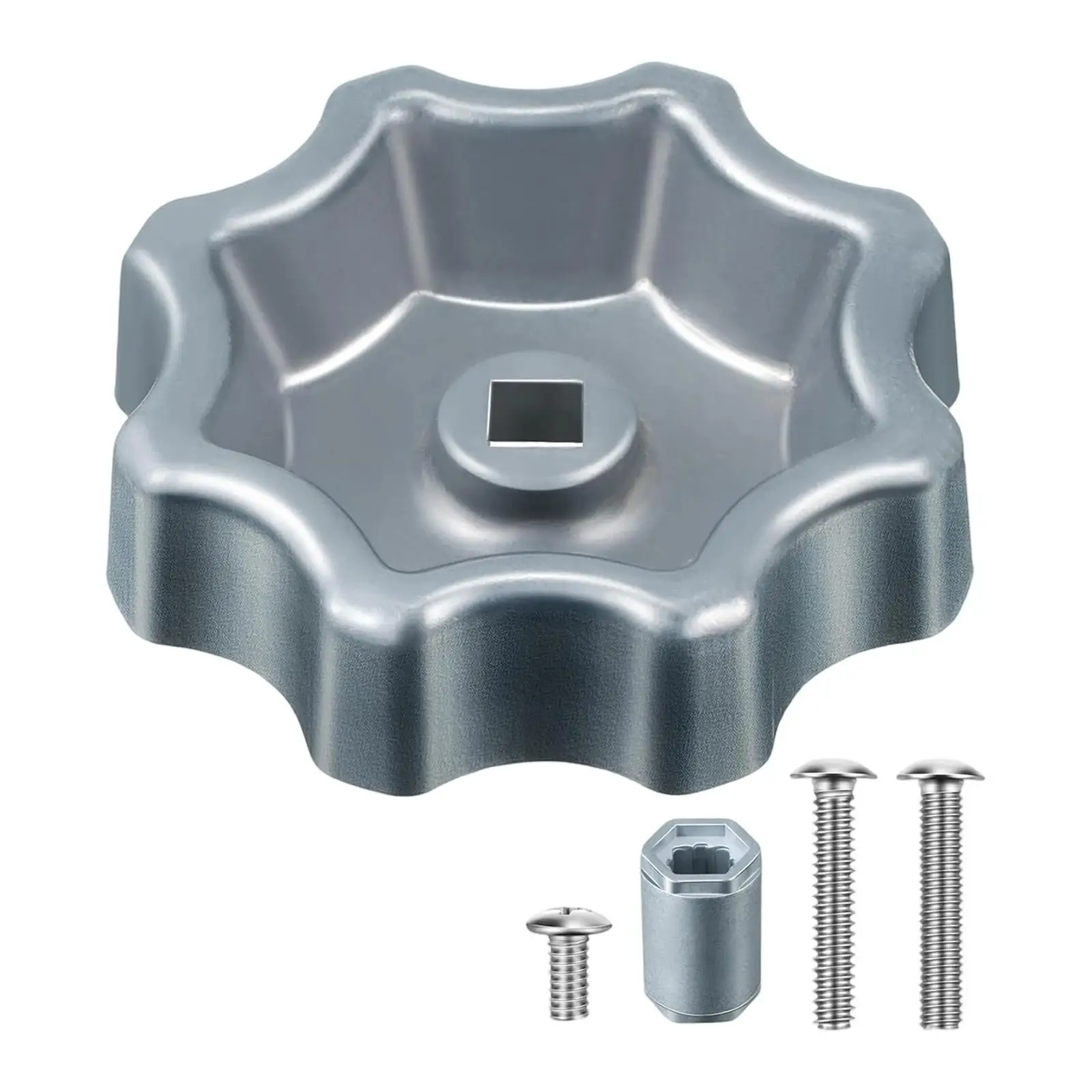 Universal Faucet Knob Handle Alloy Replacement Round Wheel for Outdoor Garden Kitchen Bathroom Washroom Faucet Tap