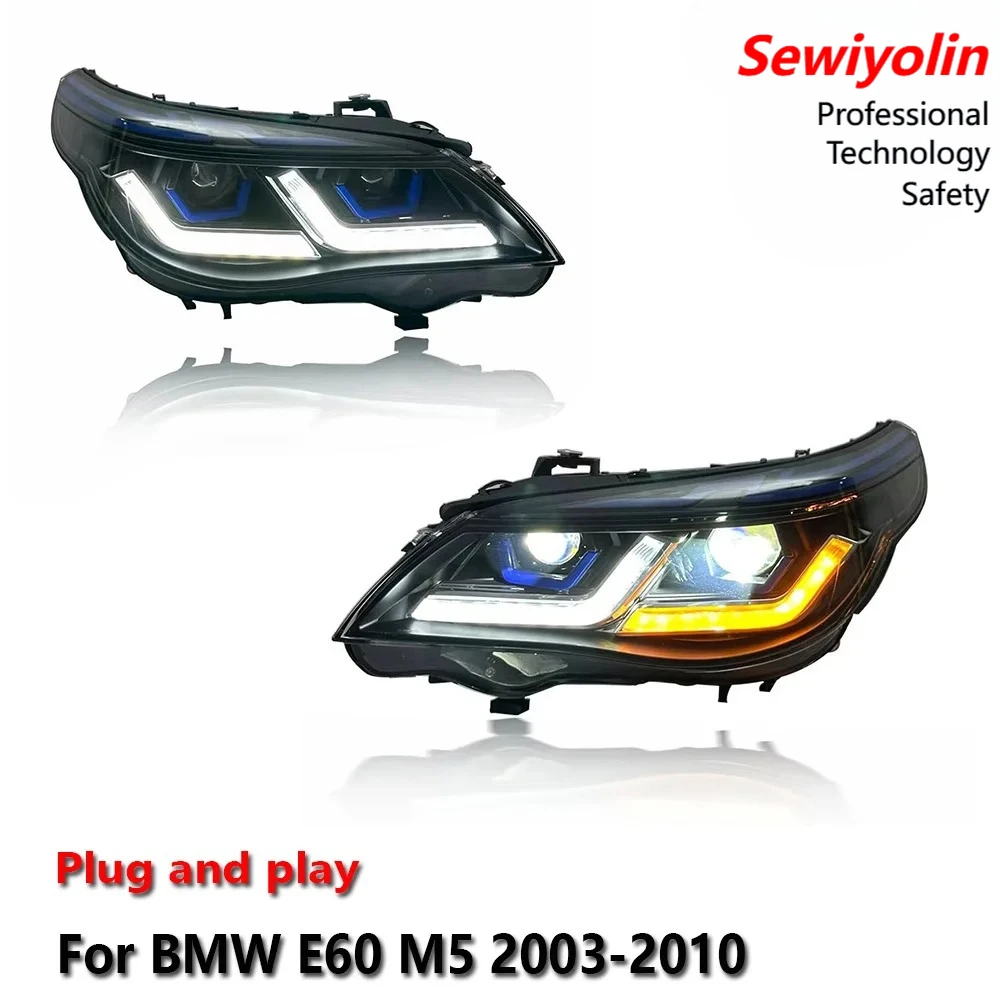 

Car LED Headlight Assemblies For BMW E60 M5 2003-2010 DRL Brake Turn Signal Lamp Plug And Play