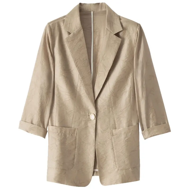 Blazers Women Blazer Coats Turn Down Collar Full Sleeve Jackets Slim Fit Y2k Streetwear Elegant Open Stith Autumn Winter