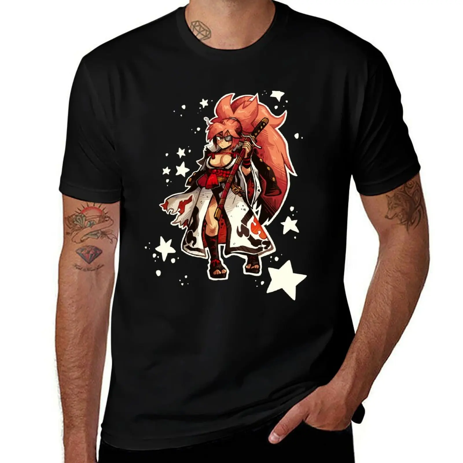 Baiken GGST T-Shirt oversized graphic tee graphic tee shirt anime figures mens fashion