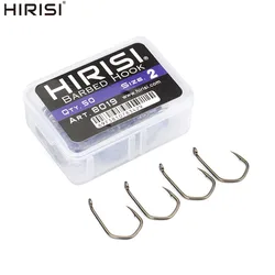 잉어 낚시 고리 가시 핀포인트 클로 후크, PTFE 코팅, 고탄소 스테인리스 스틸, 아이 피쉬 후크 8019, 50 개