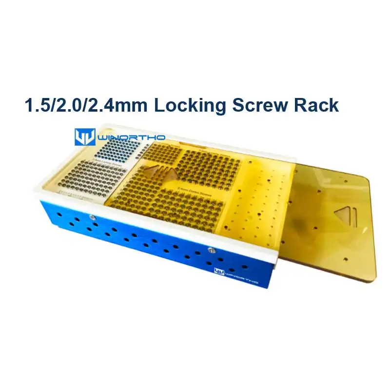 Imagem -06 - Locking Screws Rack Sterilization Box Cases Veterinários Instrumentos Ortopédicos Animais Pet Tools ao 1.5 2.0 2.4 mm 2.7 mm 3.5 mm