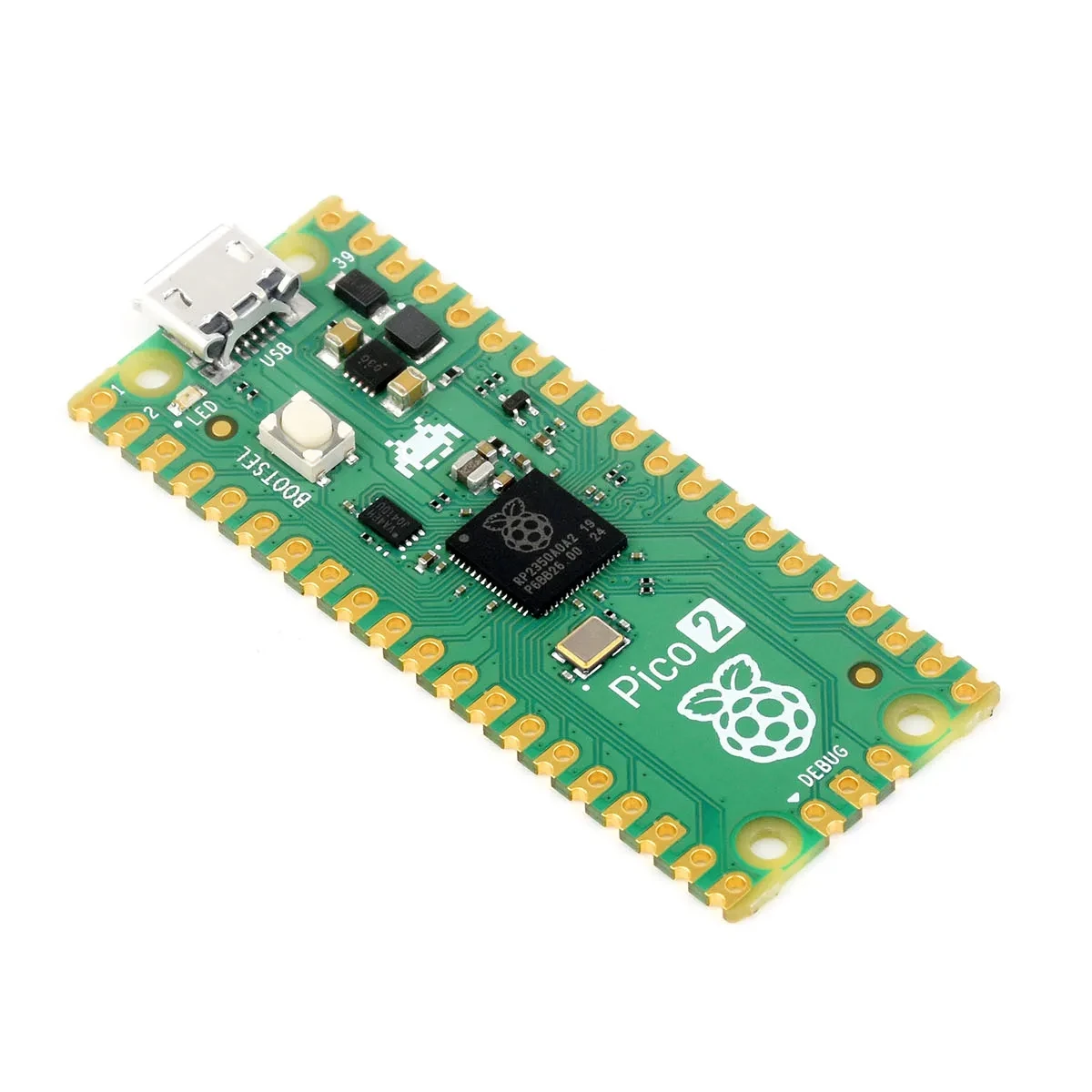 Raspberry Pi Pico 2 Waveshare Microcontroller Board Based on Official RP2350 Chip Dual-core Designed By Raspberry Pi