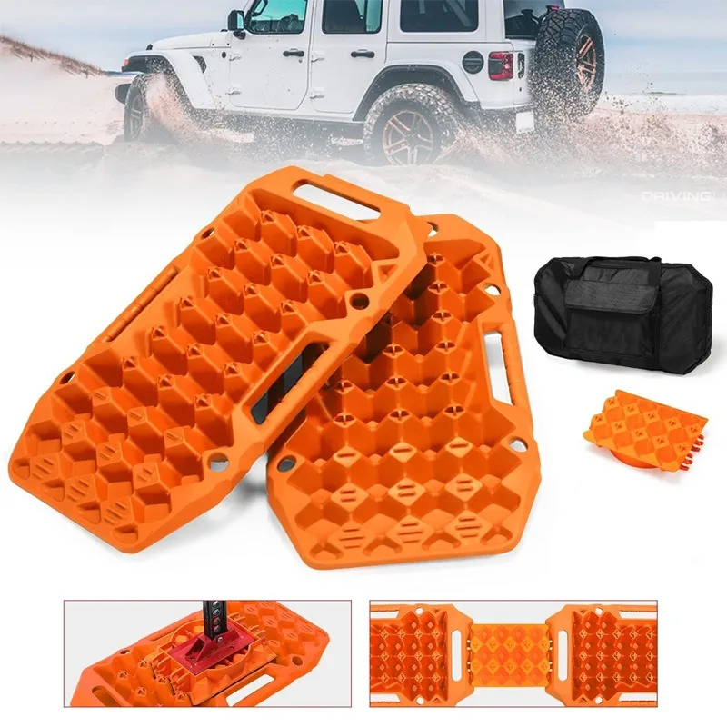 Off-Road Vehicle Car Escaping Board Anti-Slip Tire Mud Snow Sand Trap Board Self-Extracting Rescue Tool for Vehicles