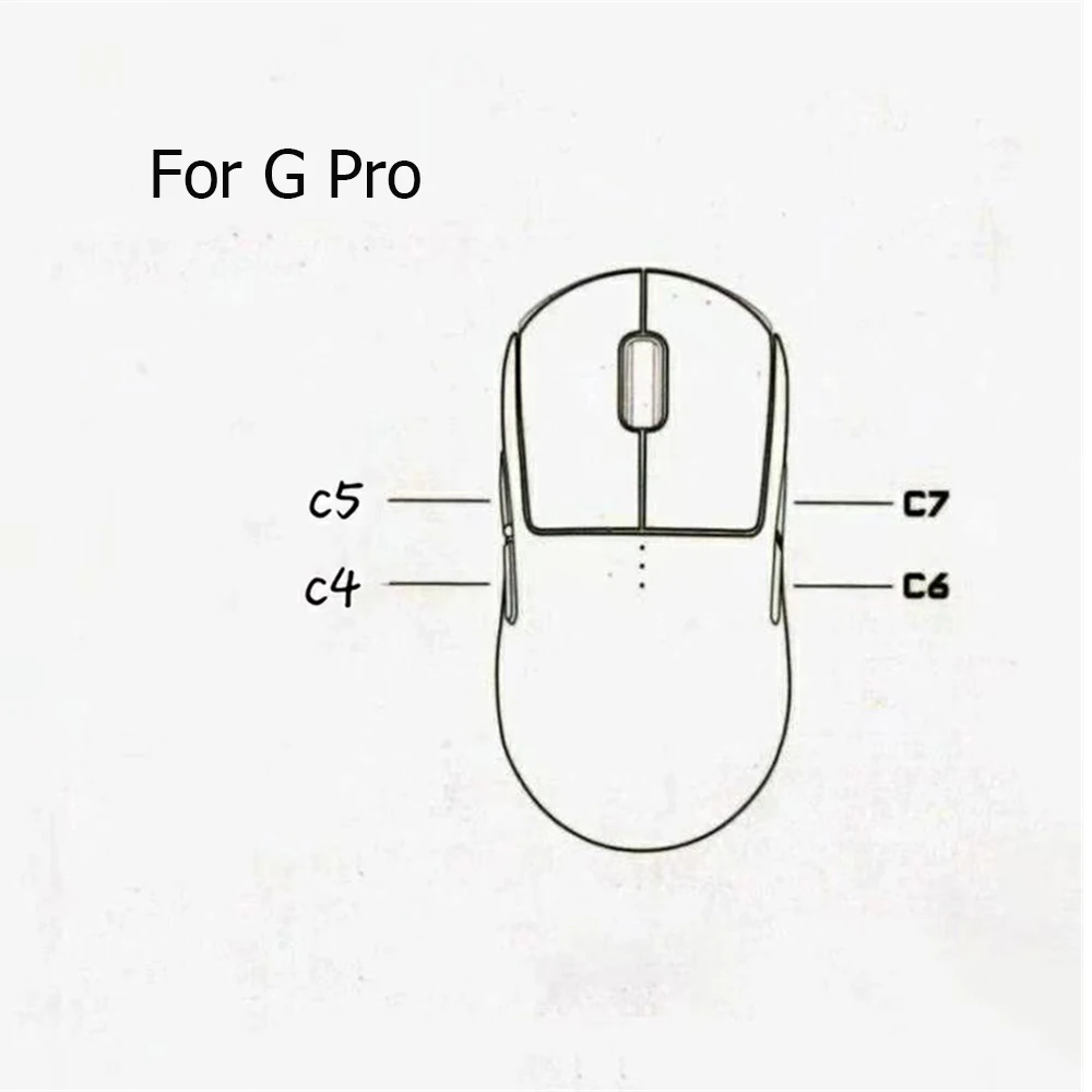 Precision-Fit Side Button Cover Scratch-Proof Cover for Logitech G Pro Wireless Mouse