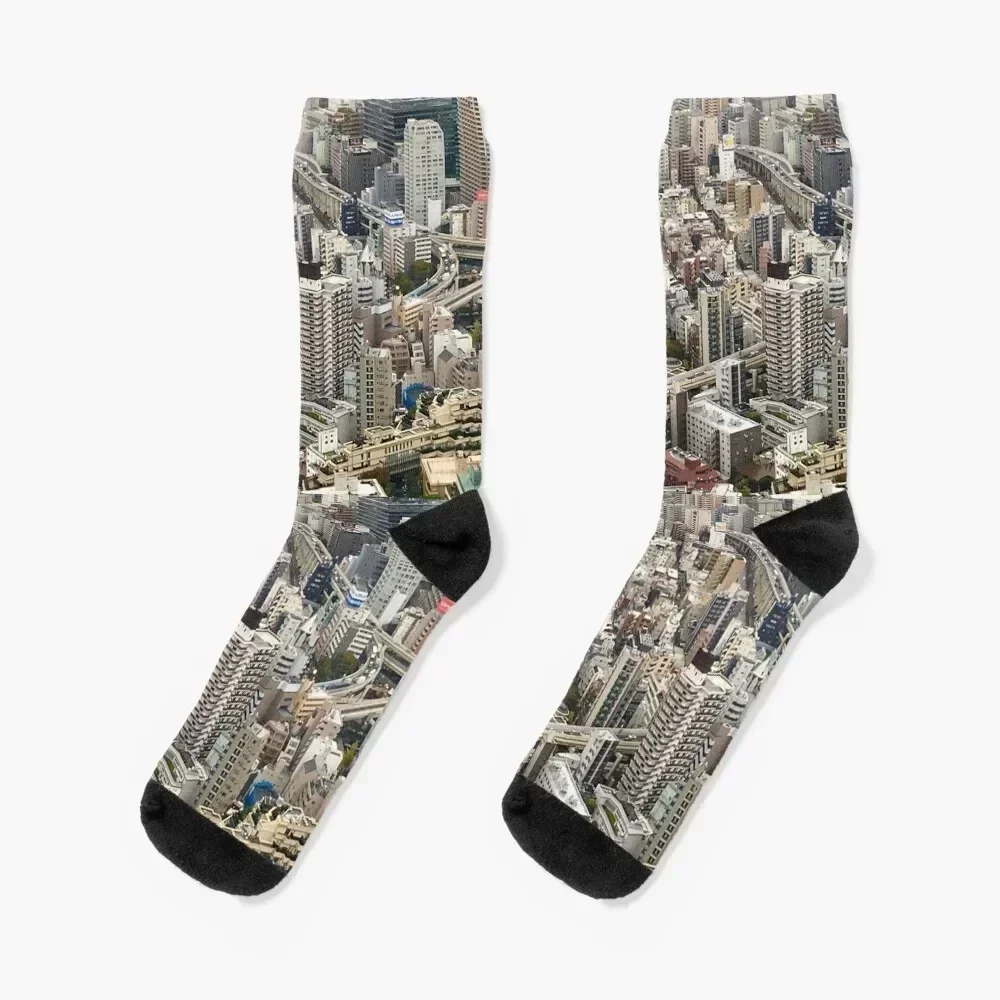 

Tokyo From Above Socks Stockings man kawaii soccer anti-slip Socks Men's Women's