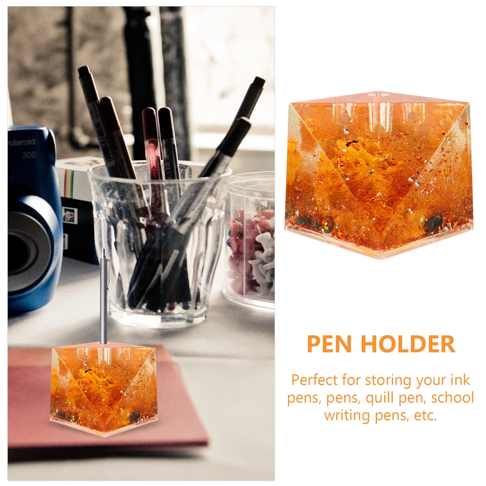 

Desktop Plastic Pen Holder Dragon Stand Office Study Ink Pen Storage Rack Creative Desk Organizer Quill-Pen Holder