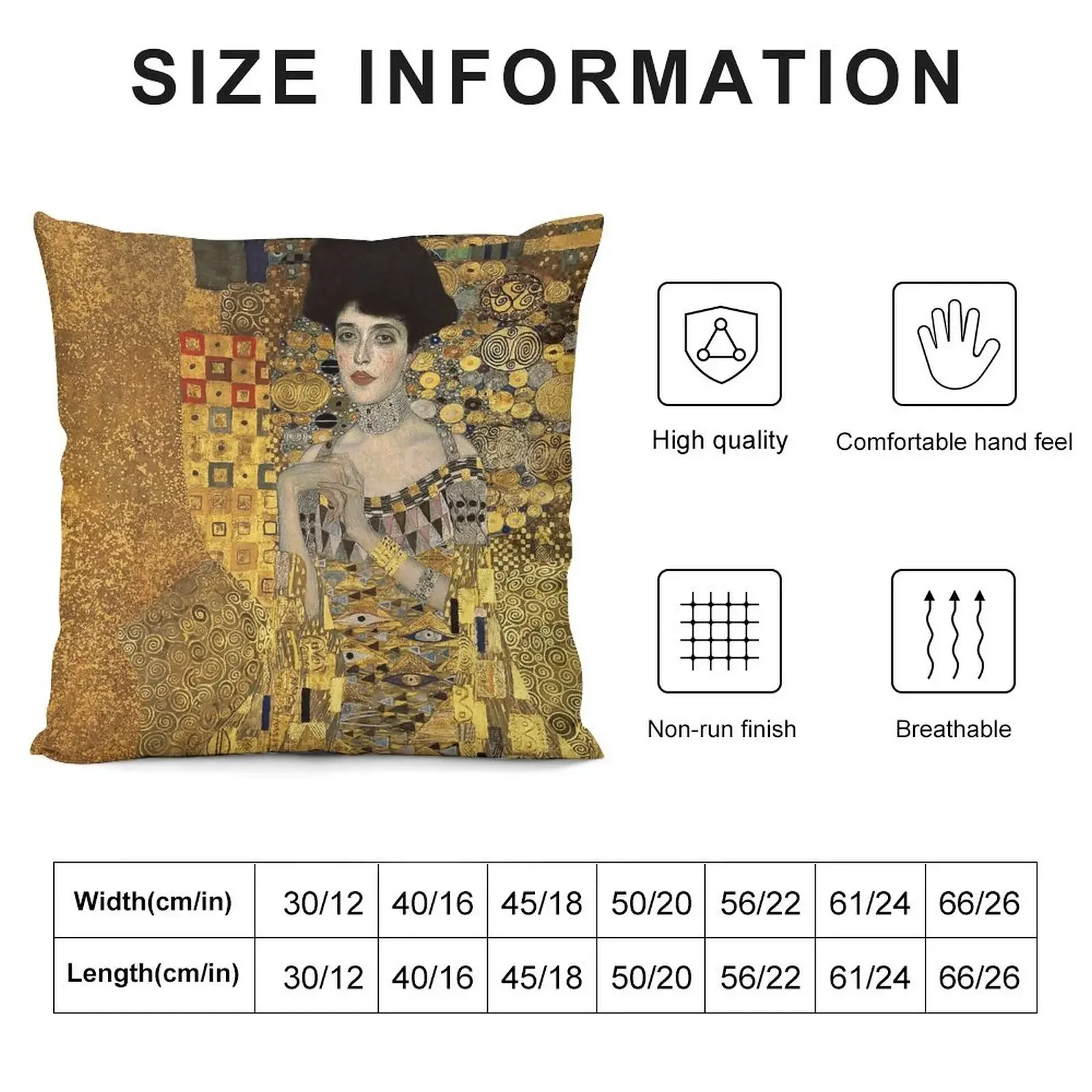 Gustav Klimt, Adele Bloch-Bauer Throw Pillow christmas supplies Decorative Sofa Cushions Bed pillowcases pillow