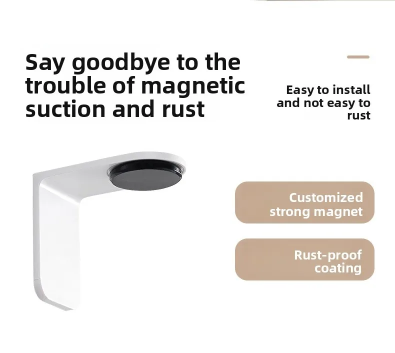 Magnetic Toothbrush Cup With Wall Mounted Stainless Steel Holder_voghion.com