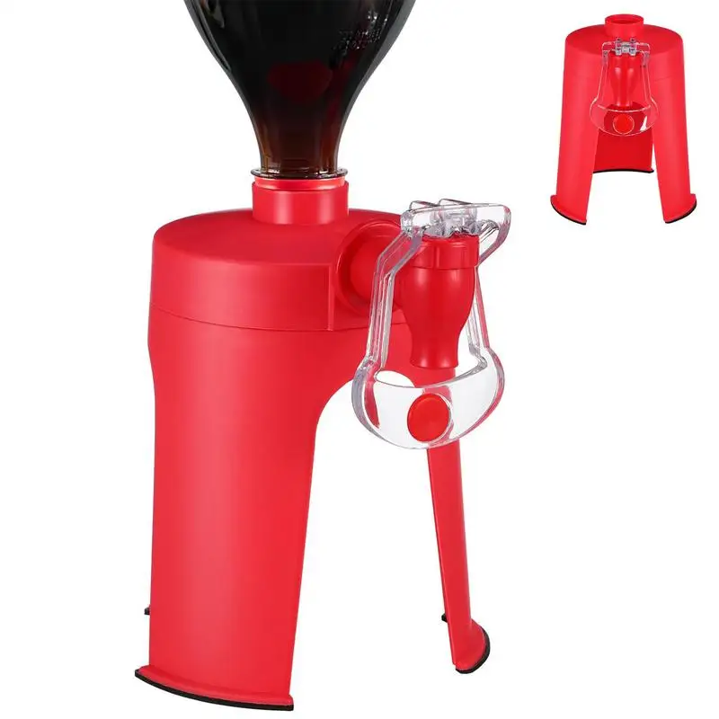 

Диспенсер для газировки, перевернутая ручная машина для экономии давления Cola, компактный аксессуар для домашнего бара, гаджет для дозирования газировки для кемпинга