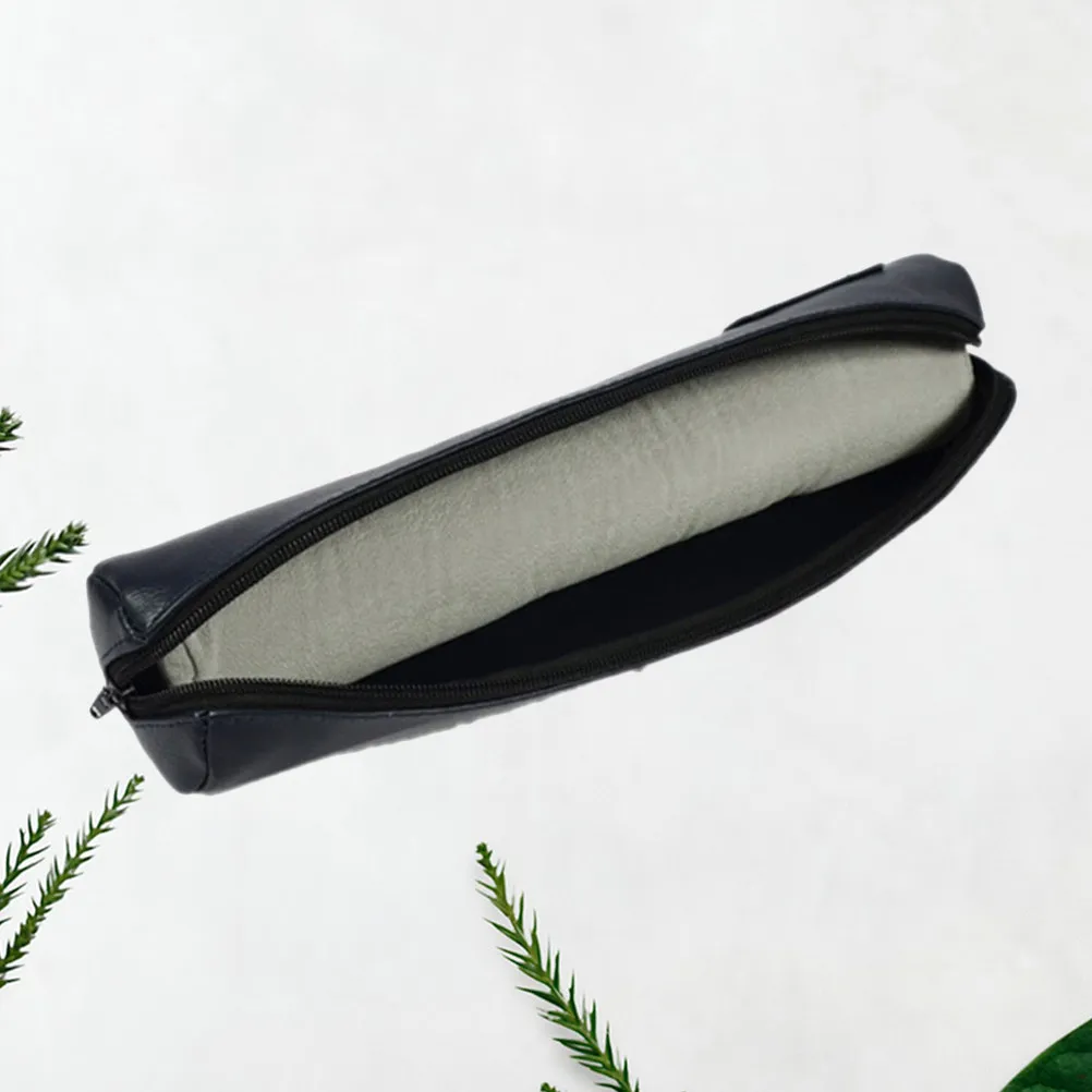 

Bracelets Bag PU Dark Blue Cover Grey Sponge Roll Jewelry Organizer Display Pouch Travel Storage Case for Bangles