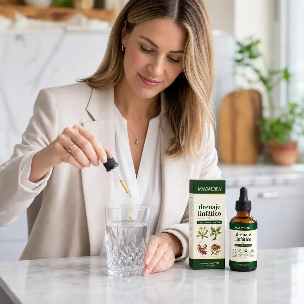 Kräuter-Lymphdrainage-Tropfen 60ml Serum Natürlich Organisch Reduziert Schwellungen Körperpflege Wellness Energie Erfrischend Für Frauen & Männer – Detail 4