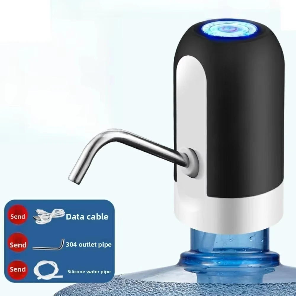 USB Rechargeable Water Bottle Pump 5 Gallon Water Bottle Dispenser Camping Portable Electric Water Dispenser Reusable