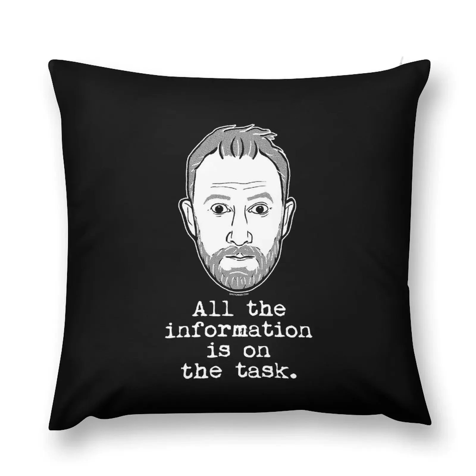 Taskmaster - All the information is on the task - Alex Horne Throw Pillow Decorative Sofa Cushion Throw Pillow pillow