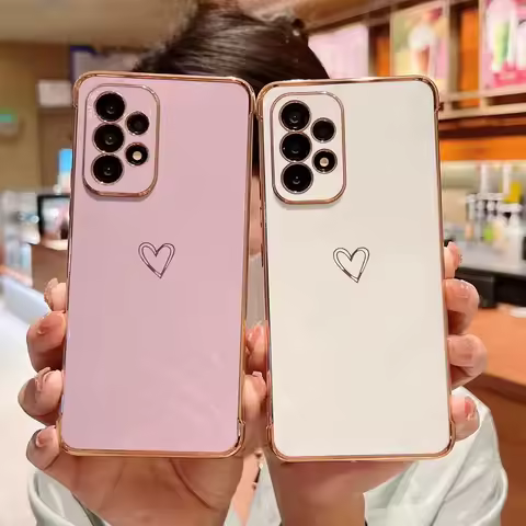 Luxury Plating Case For Samsung Galaxy A53 A52 S22 Ultra S21 S23 Plus S20 FE A13 A52S A54 A12 Electroplate Silicone Soft Cover