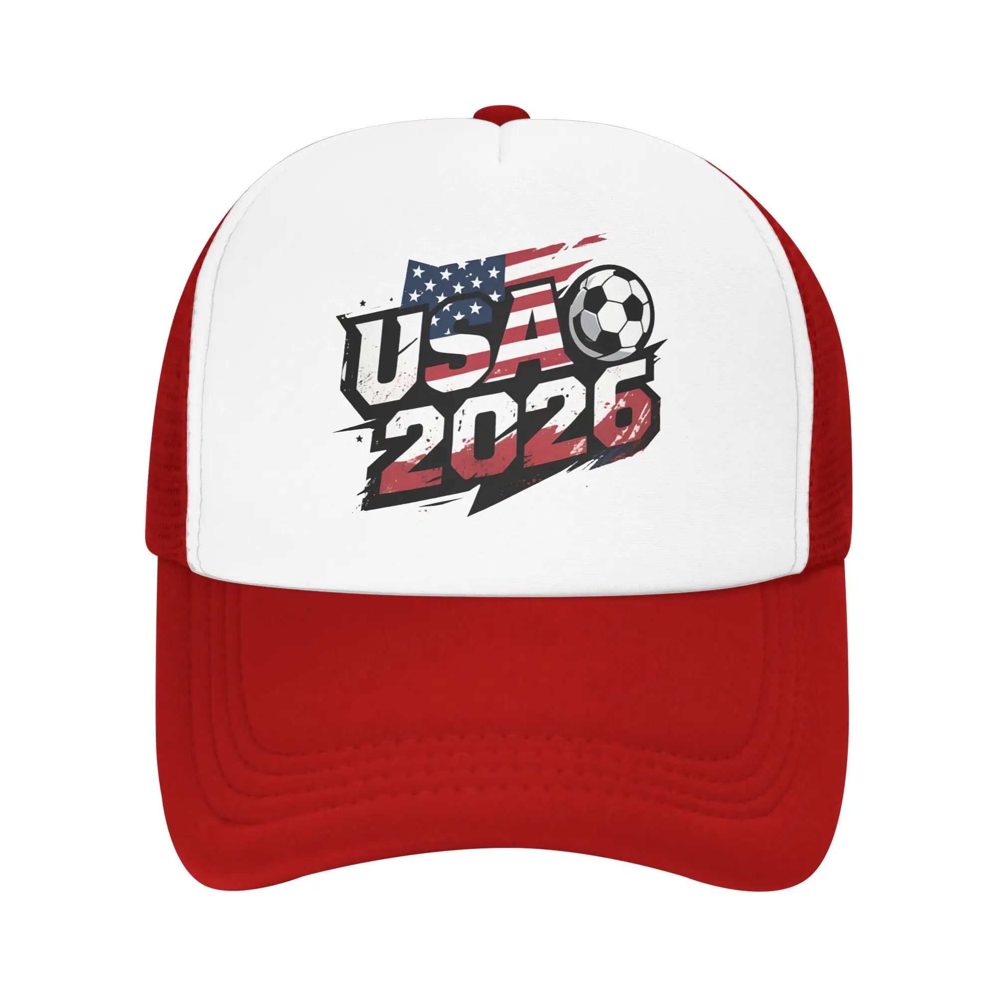 USA Football Match 2026 Mesh Baseball Caps Men Women Trucker Hat Usa Canada Mexico Soccer Hat Adjustable Summer Trucker Caps