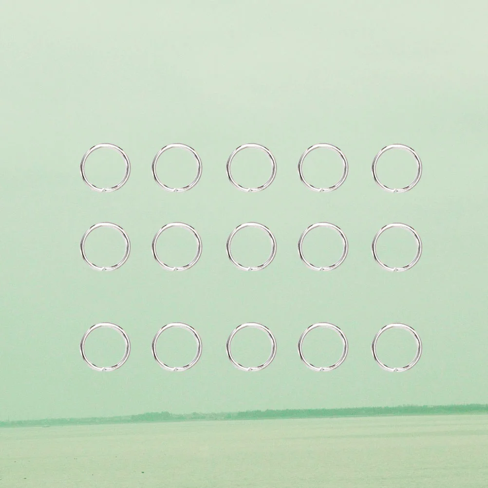 200 Pcs Supplies for Jewelry Jump Rings Stainless Steel Connector Creation Making Key Chain Circle Split Open Bulk Heavy