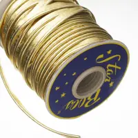 5Meter Gold Faux Leather Insertion Cord Flanged Rope Piping Upholstery Sewing 2