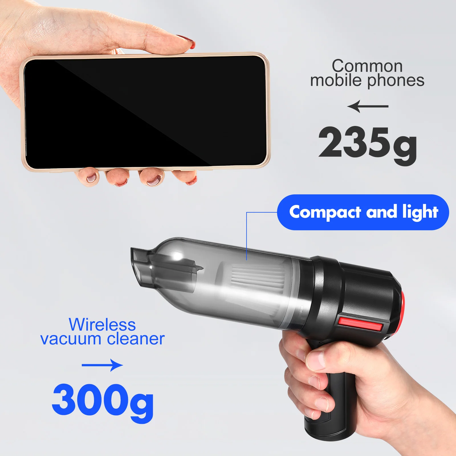 

1 set Handheld Vacuum Cleaner Cordless 4000Mah Electric Air Duster Portable Dust Collector For Computer Keyboard Car Desk Pc