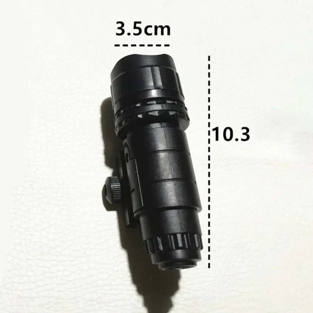 Jinming-linterna táctica de plástico LED de luz blanca de alto brillo para piezas de decoración de tubo frontal negro Nerf