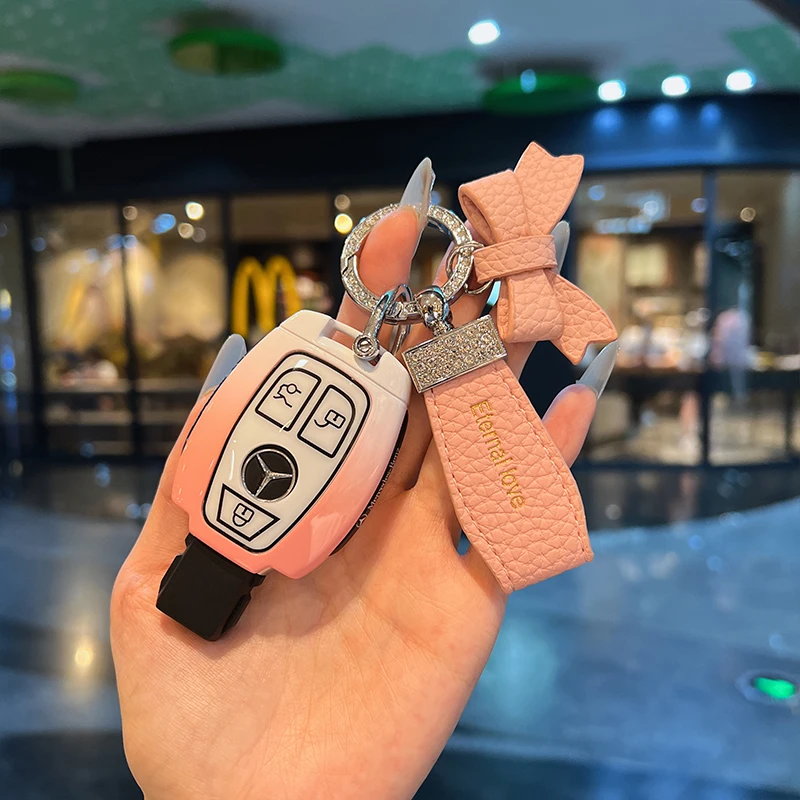 

For Mercedes Benz A C E S G Class GLA CLA GLK GLC W204 463 176 251 205 TPU Car Key Case Cover Shell Protector Holde Accessories
