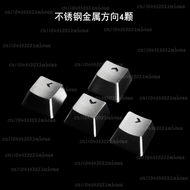 Stainless Steel Full Metal DIY Keycaps for Mechanical Keyboard Gaming Key Arrow Key Light Through Back Lit