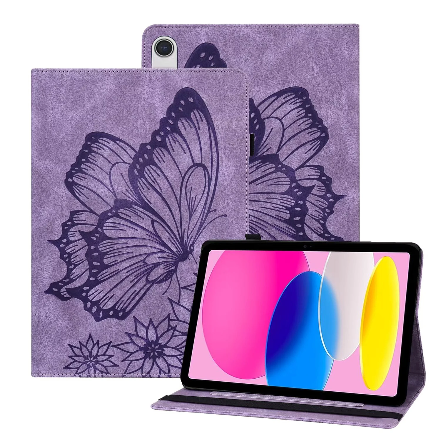 

Butterfly Card Slot Tablet Case For iPad Pro Air MINI 10.2 10.9 11 12.9 13 inch 4 5 6 7 8 9 10th Generation Cases Stand Cover