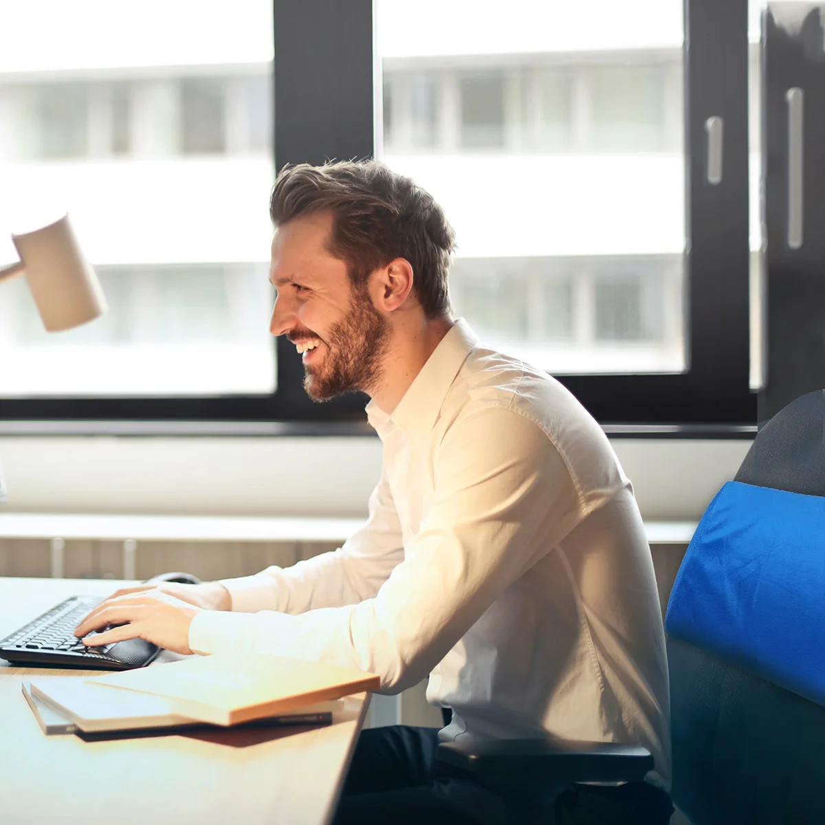 

BUTIFULSIC Thickened Back Support Pillow Lumbar Cushion for Office