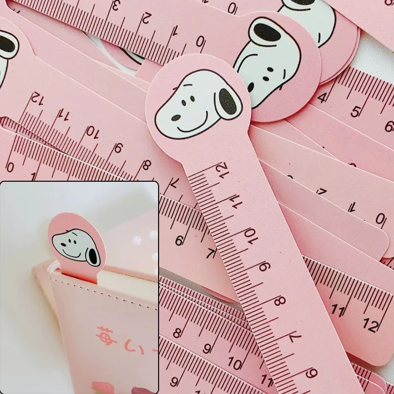 

Snoopy Ruler Bookmark Anime Student Page Marker Stationery Women Girls Creative School Supplies Exam Measuring Bookmarks Reward